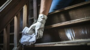 Effectieve methoden voor het schoonmaken van gerenoveerde trappen